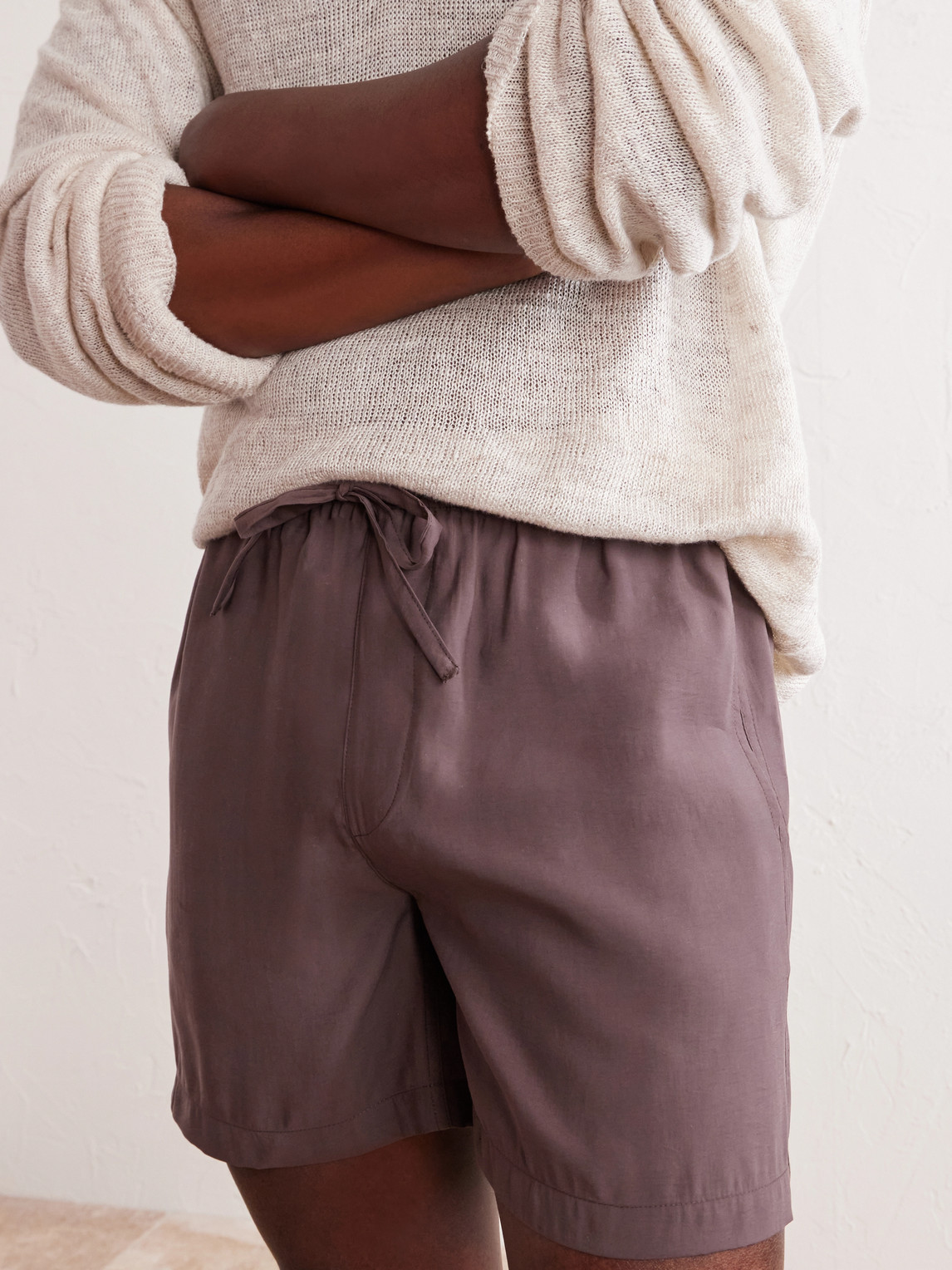 Summer Boxer Straight-Leg Shell Shorts