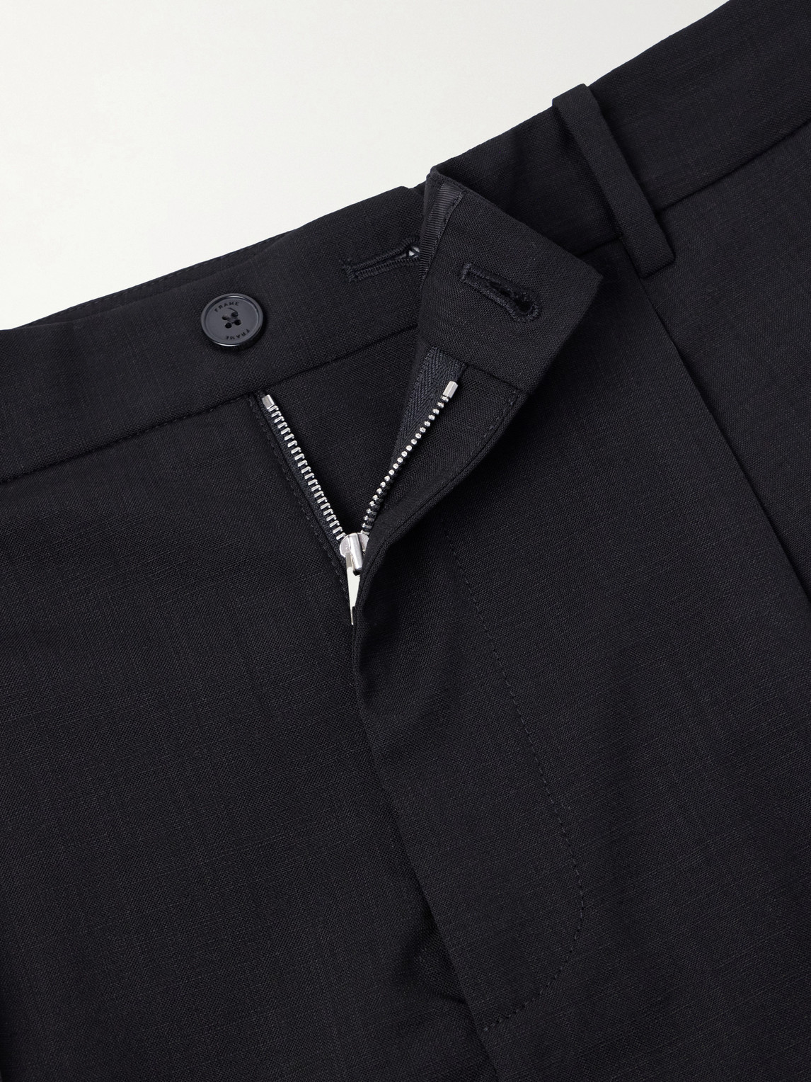 Tropical Straight-Leg Wool Trousers