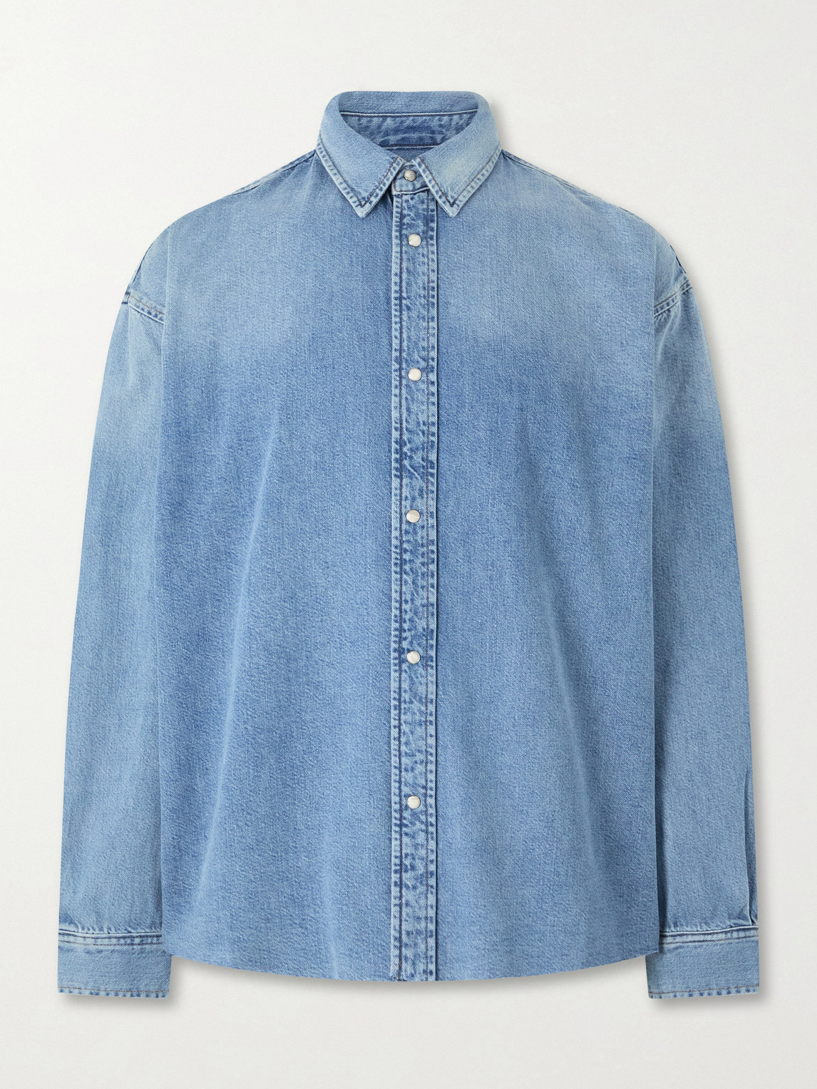 Frame Denim Shirt In Blue
