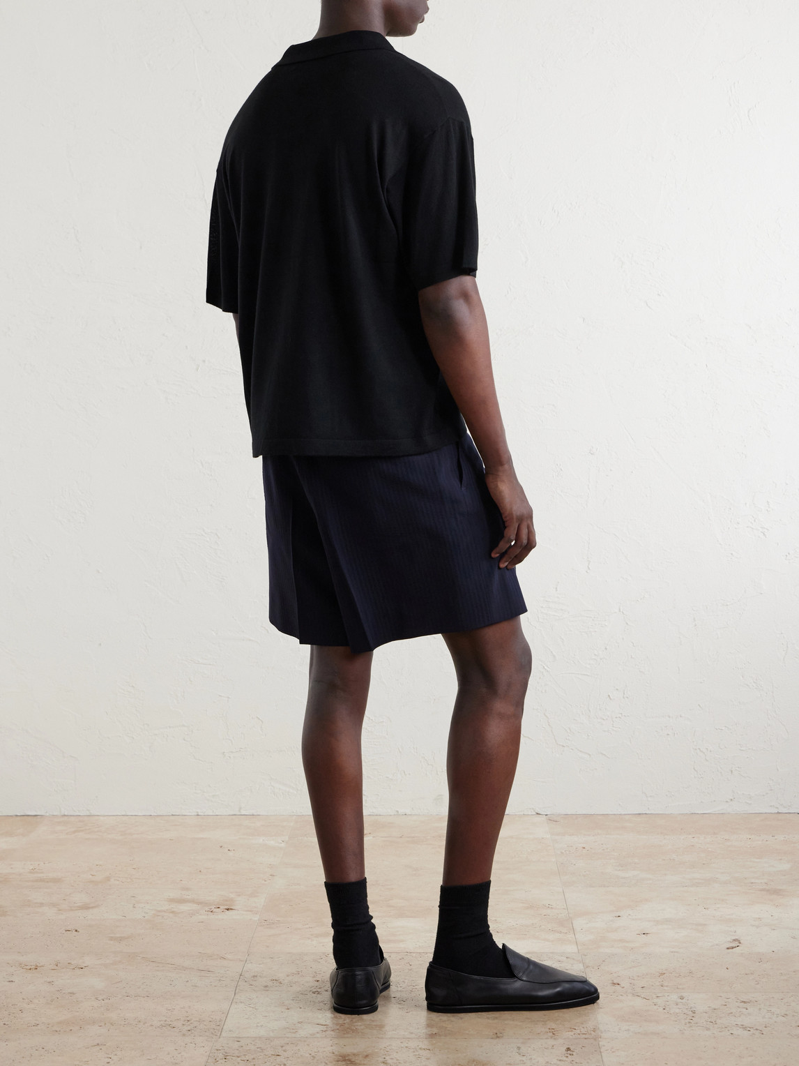 Knitted Cotton Polo Shirt