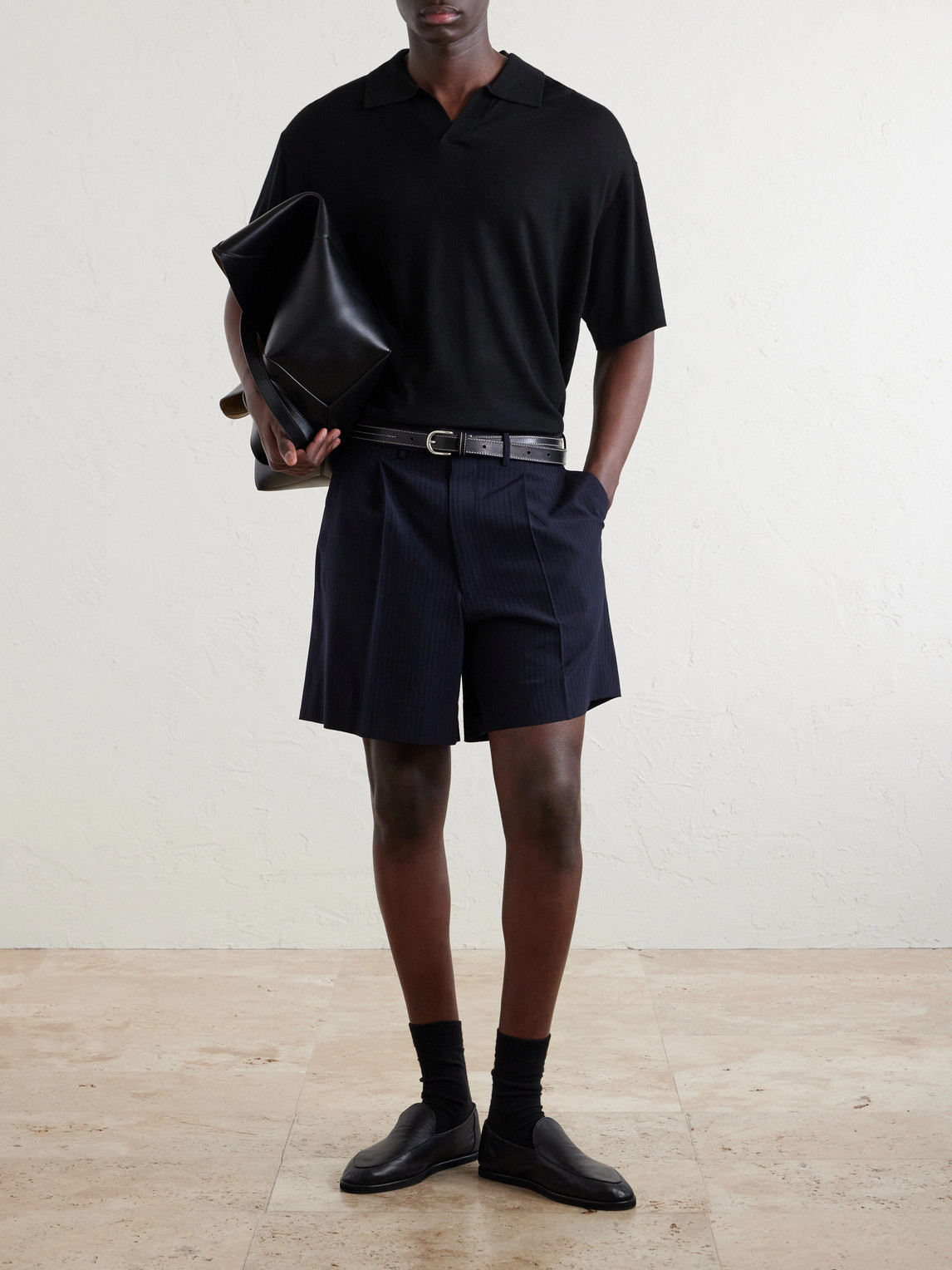 Knitted Cotton Polo Shirt