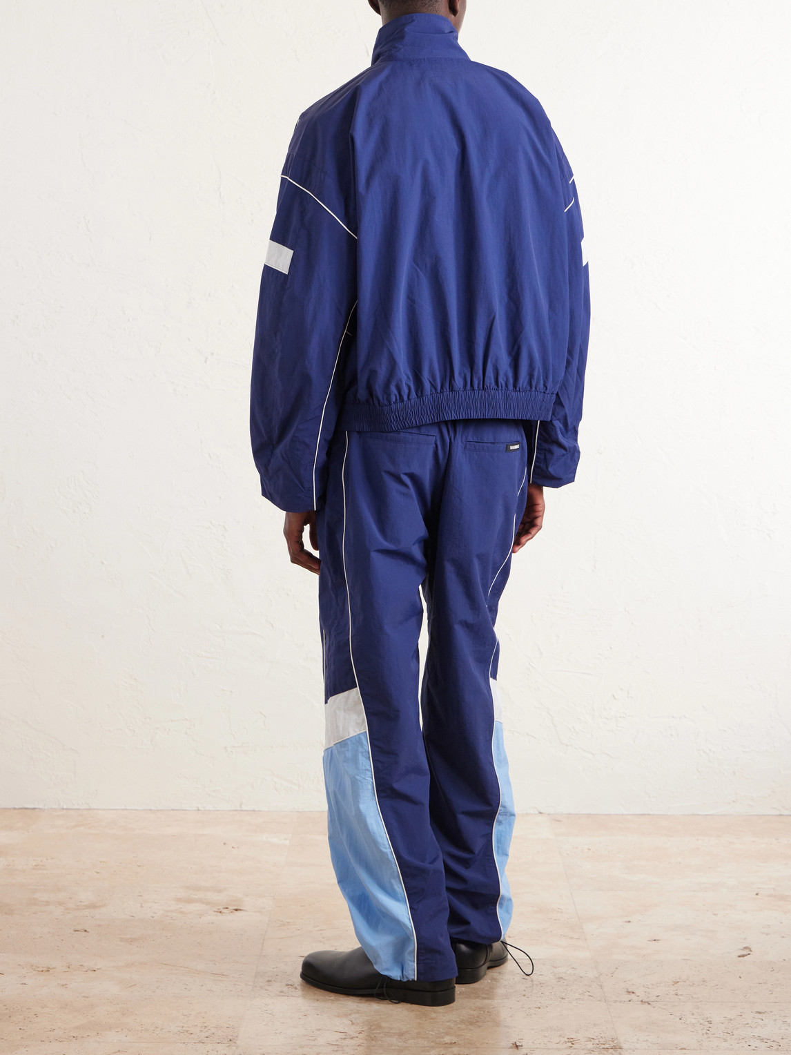 Nahmias Logo-Embroidered Striped Nylon Jacket - Men | Thumbnail 4 Nahmias Logo-Embroidered Striped Nylon Jacket - Men | Thumbnail 4