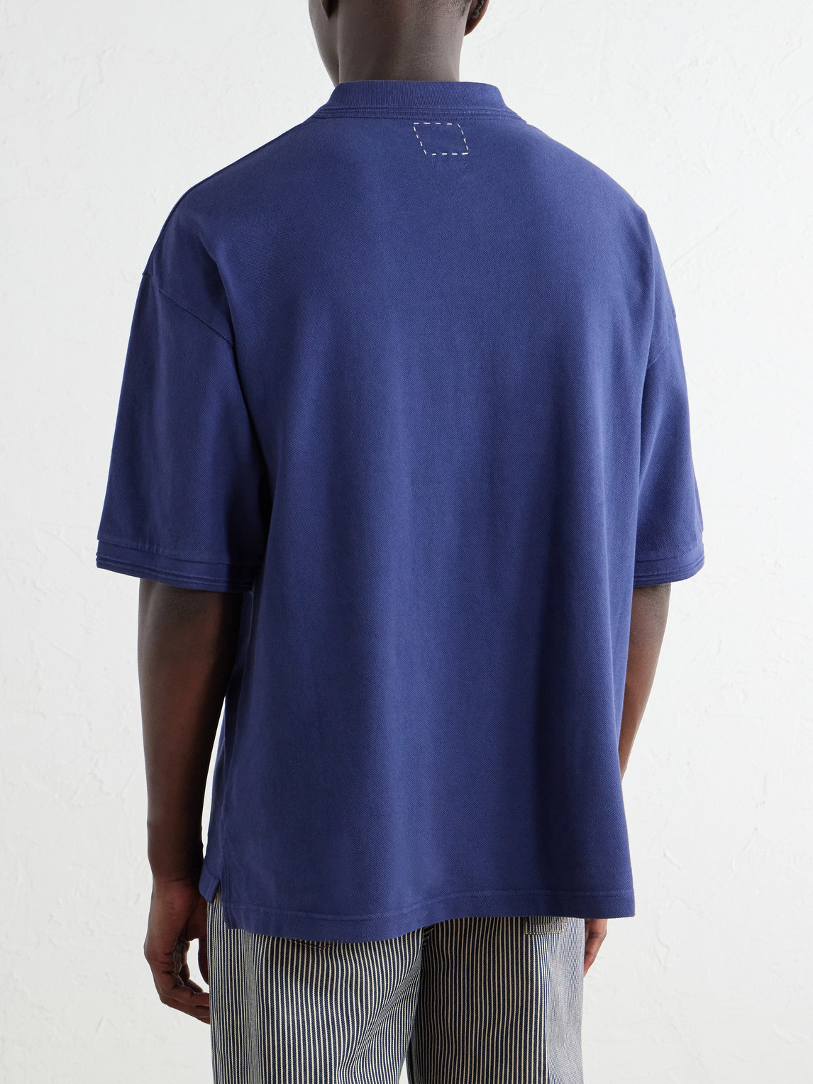 Mondo Weller Logo-Appliquéd Cotton-Piqué Polo Shirt