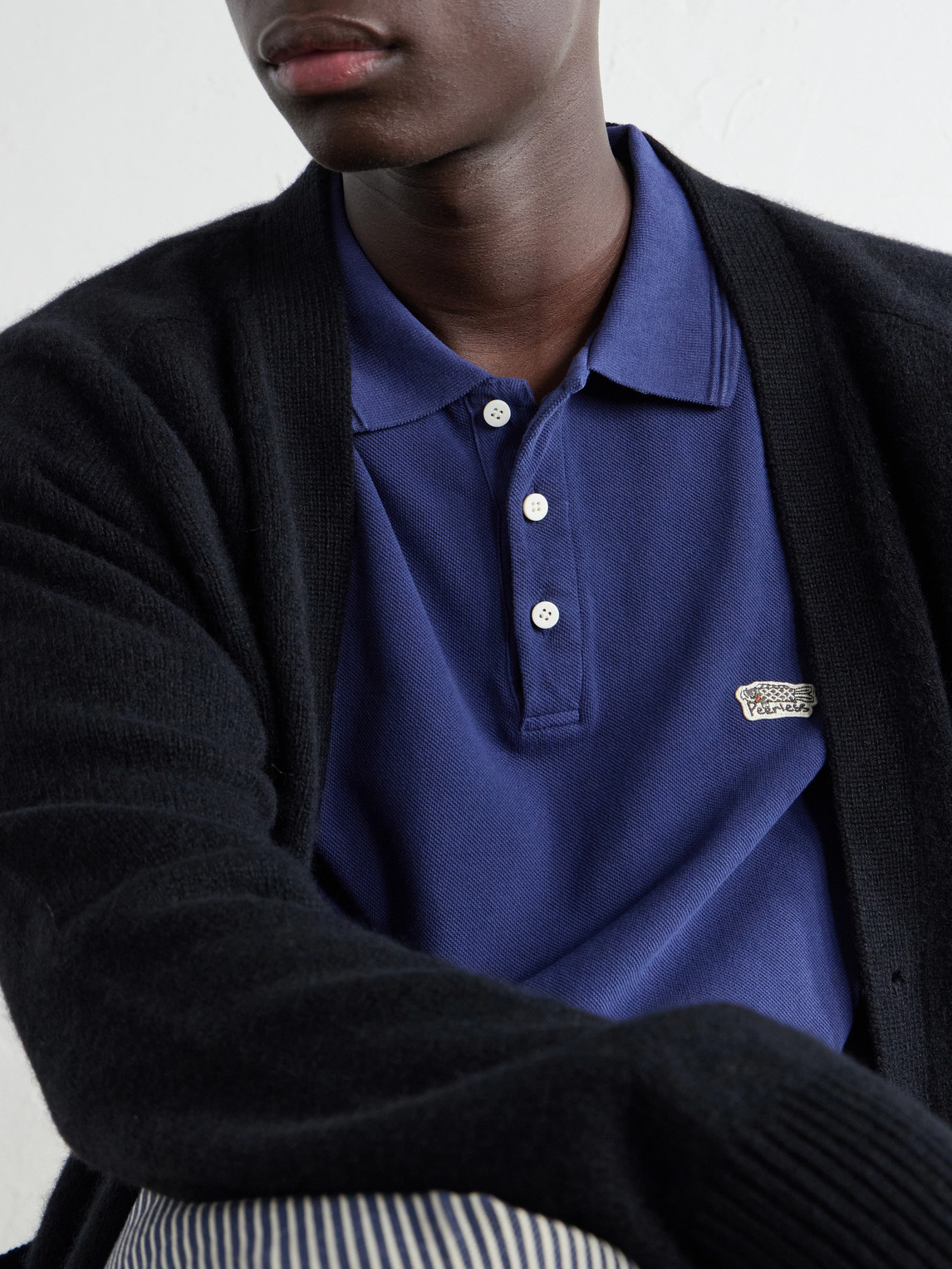 Mondo Weller Logo-Appliquéd Cotton-Piqué Polo Shirt