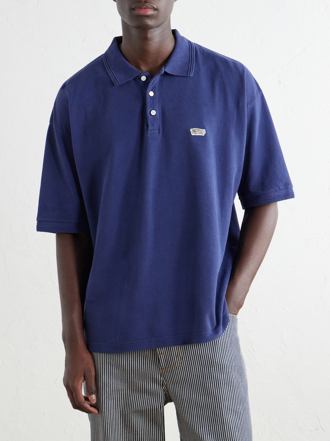 Mondo Weller Logo-Appliquéd Cotton-Piqué Polo Shirt