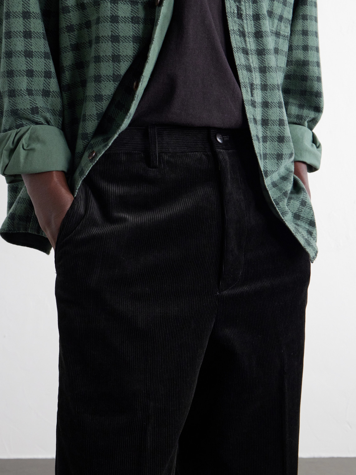 Broader Straight-Leg Cotton- Corduroy
