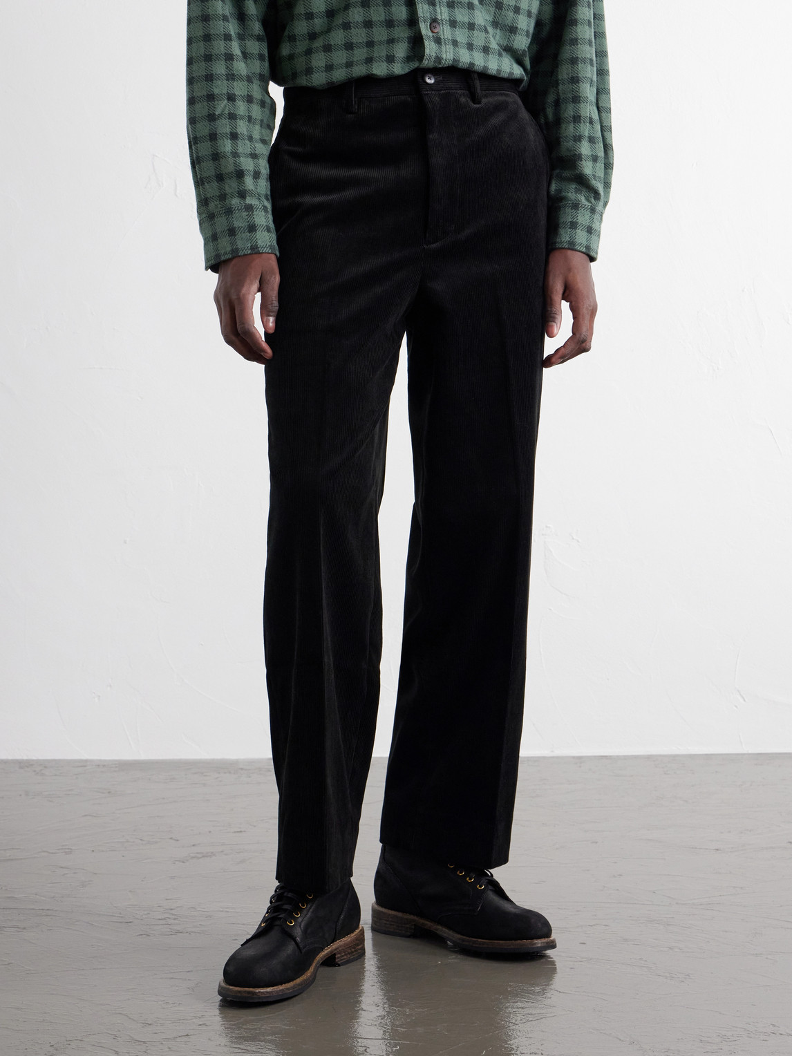 Broader Straight-Leg Cotton- Corduroy