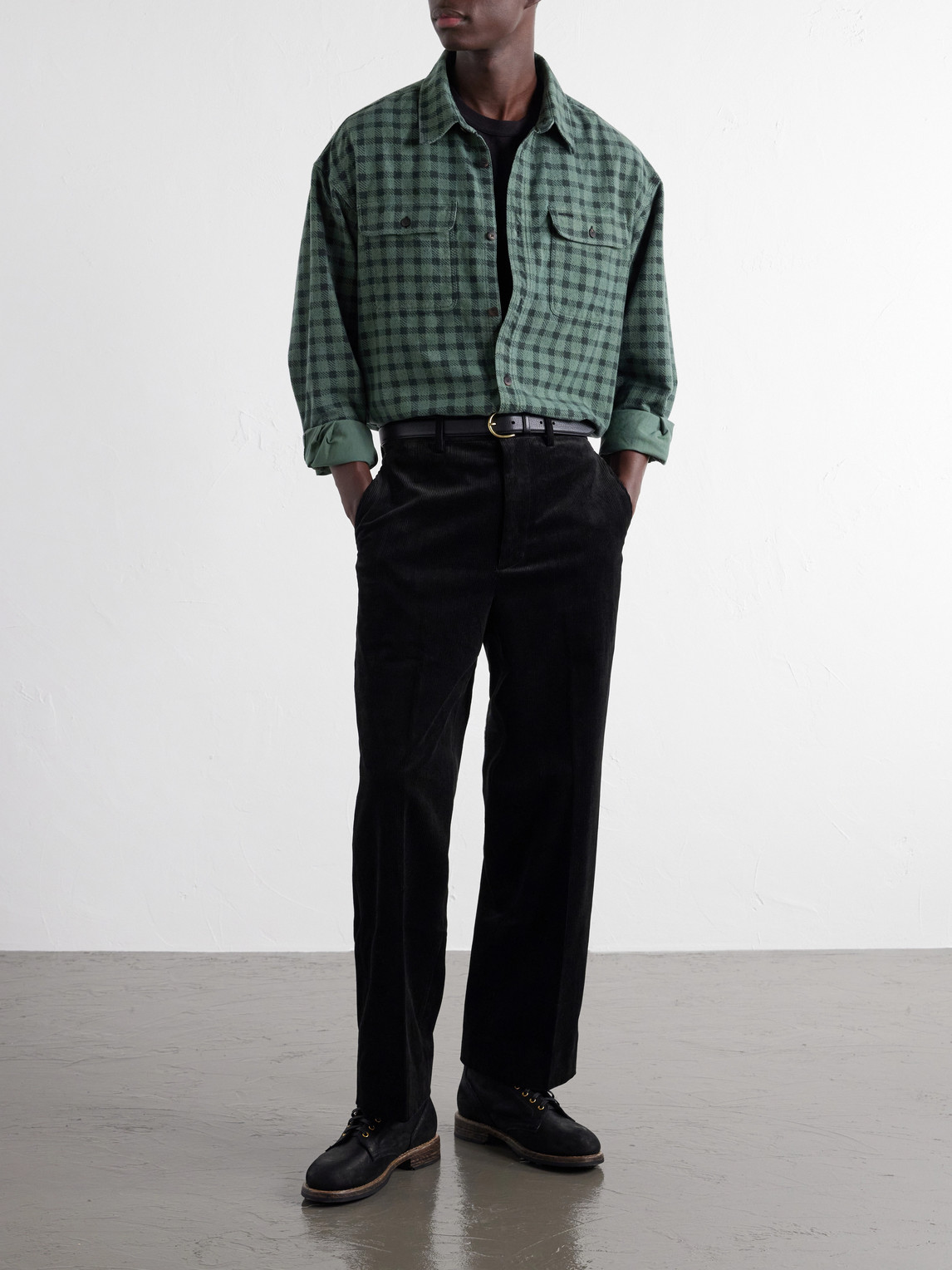 Broader Straight-Leg Cotton- Corduroy