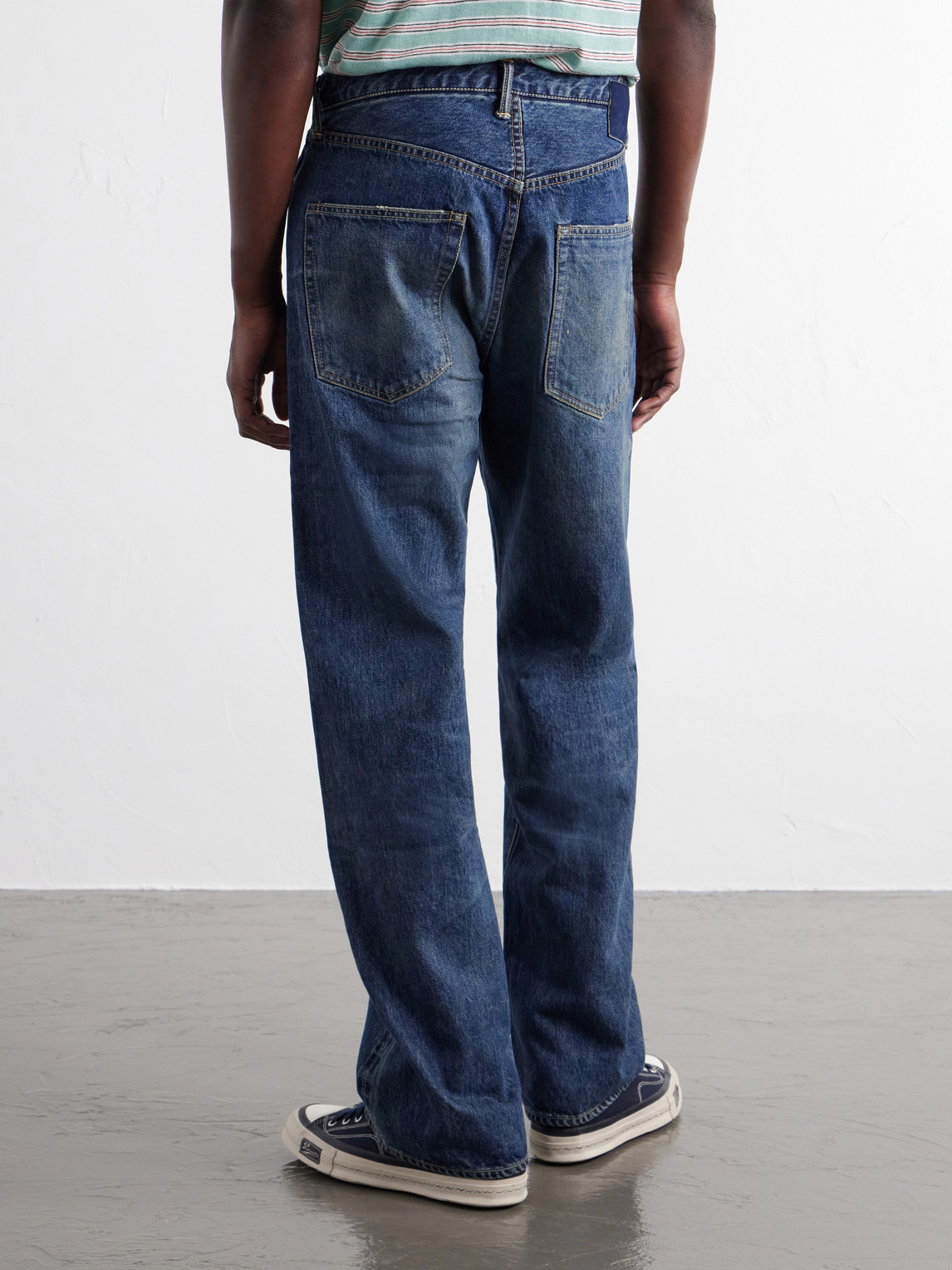 Social Sculpture 01 Wide-Leg Distressed Jeans
