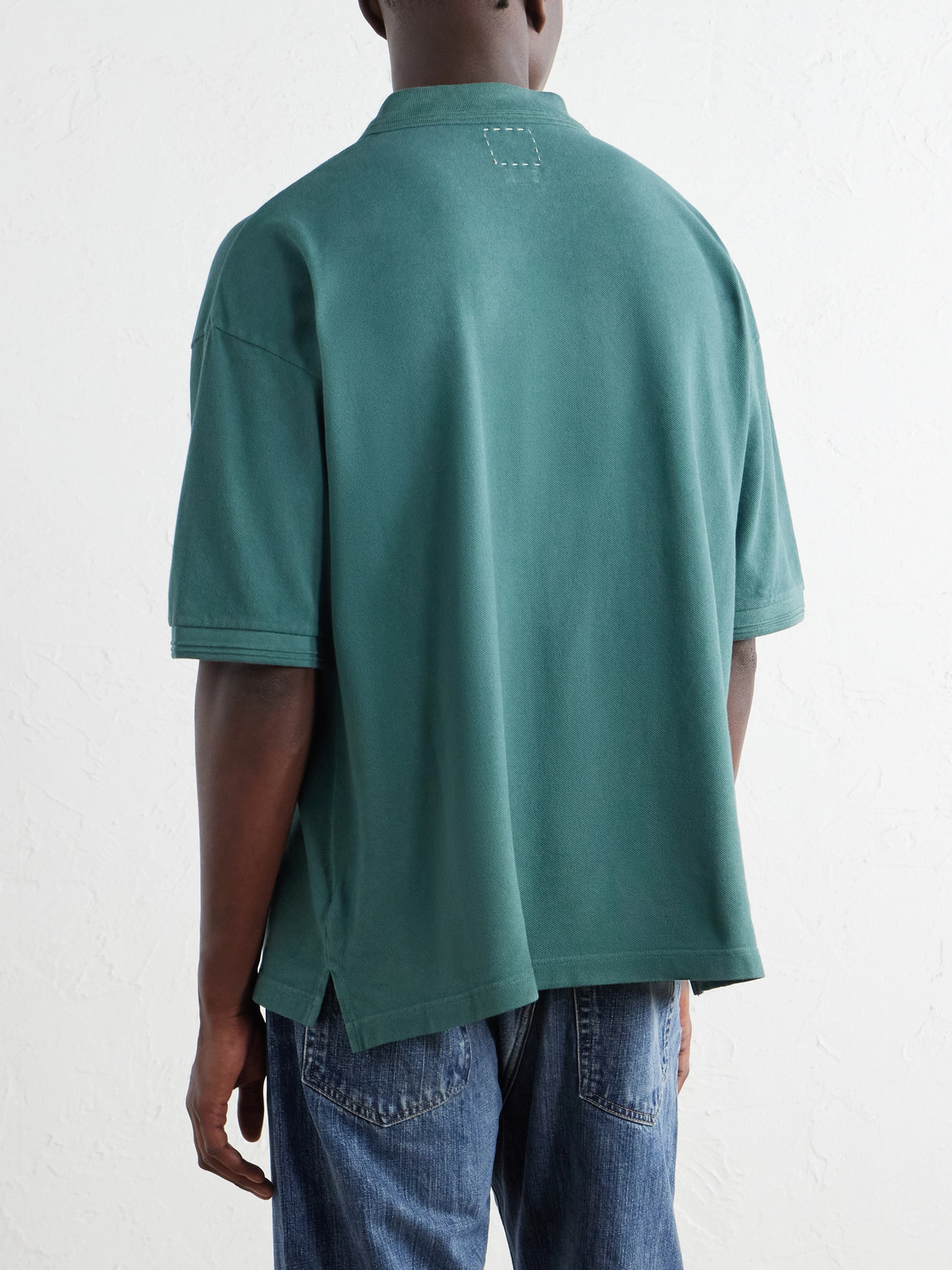 Mondo Weller Logo-Appliquéd Cotton-Piqué Polo Shirt