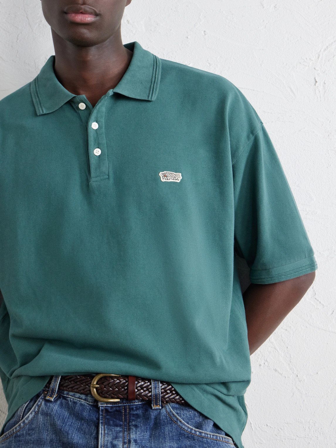 Mondo Weller Logo-Appliquéd Cotton-Piqué Polo Shirt