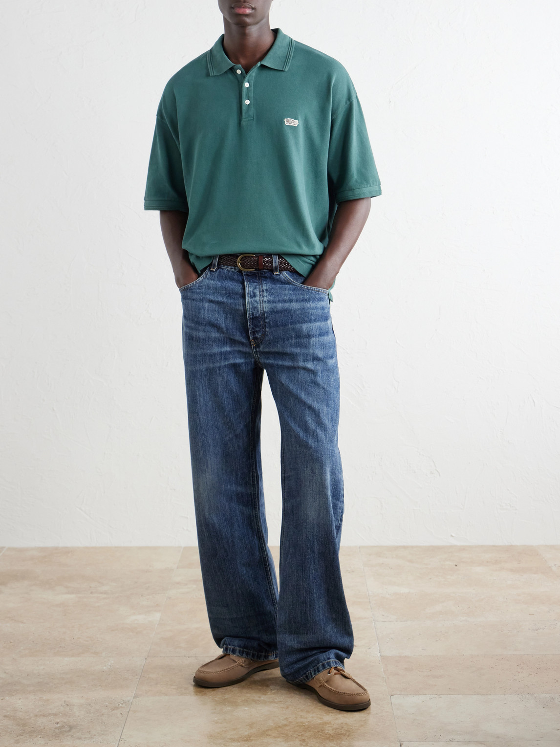 Mondo Weller Logo-Appliquéd Cotton-Piqué Polo Shirt