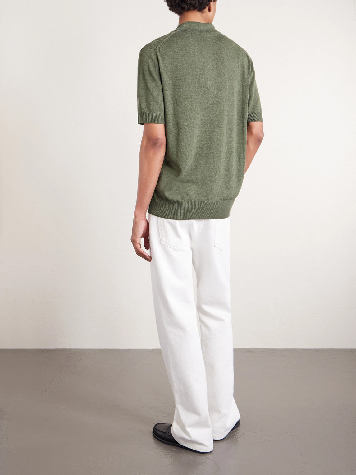  Piacenza 1733 - Silk And Linen-blend Polo Shirt - Men - Green - It 46 