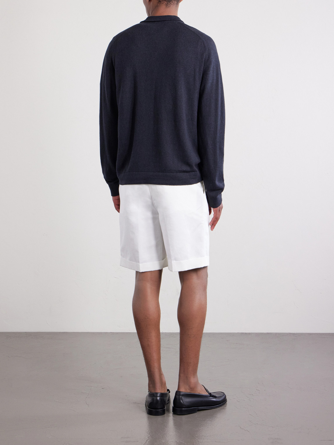 Cashmere And Linen-Blend Zip-Up Sweater