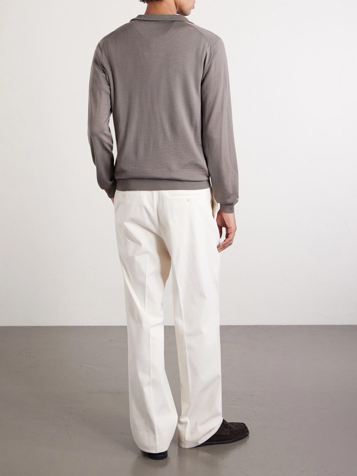 Virgin Wool Half-Zip Sweater