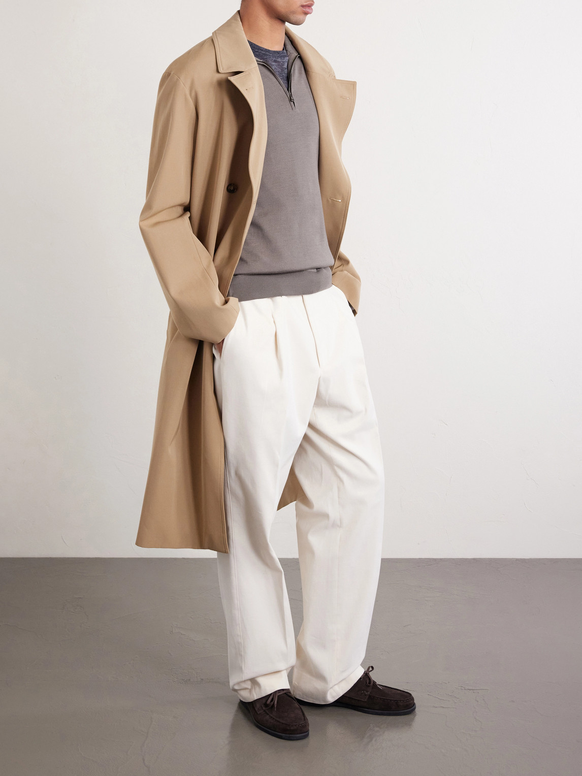 Virgin Wool Half-Zip Sweater