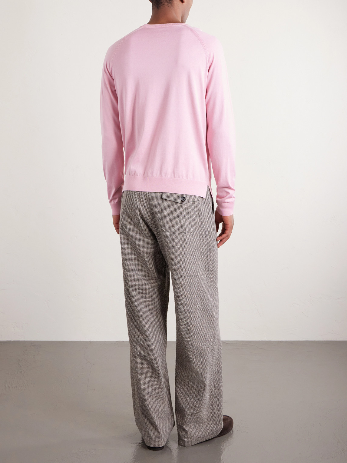  Piacenza 1733 - Cotton And Silk-blend Sweater - Men - Pink - It 48 