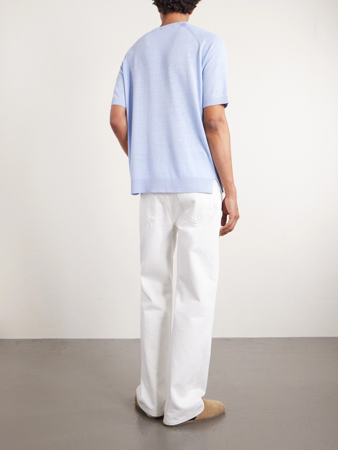 And Linen-Blend T-Shirt