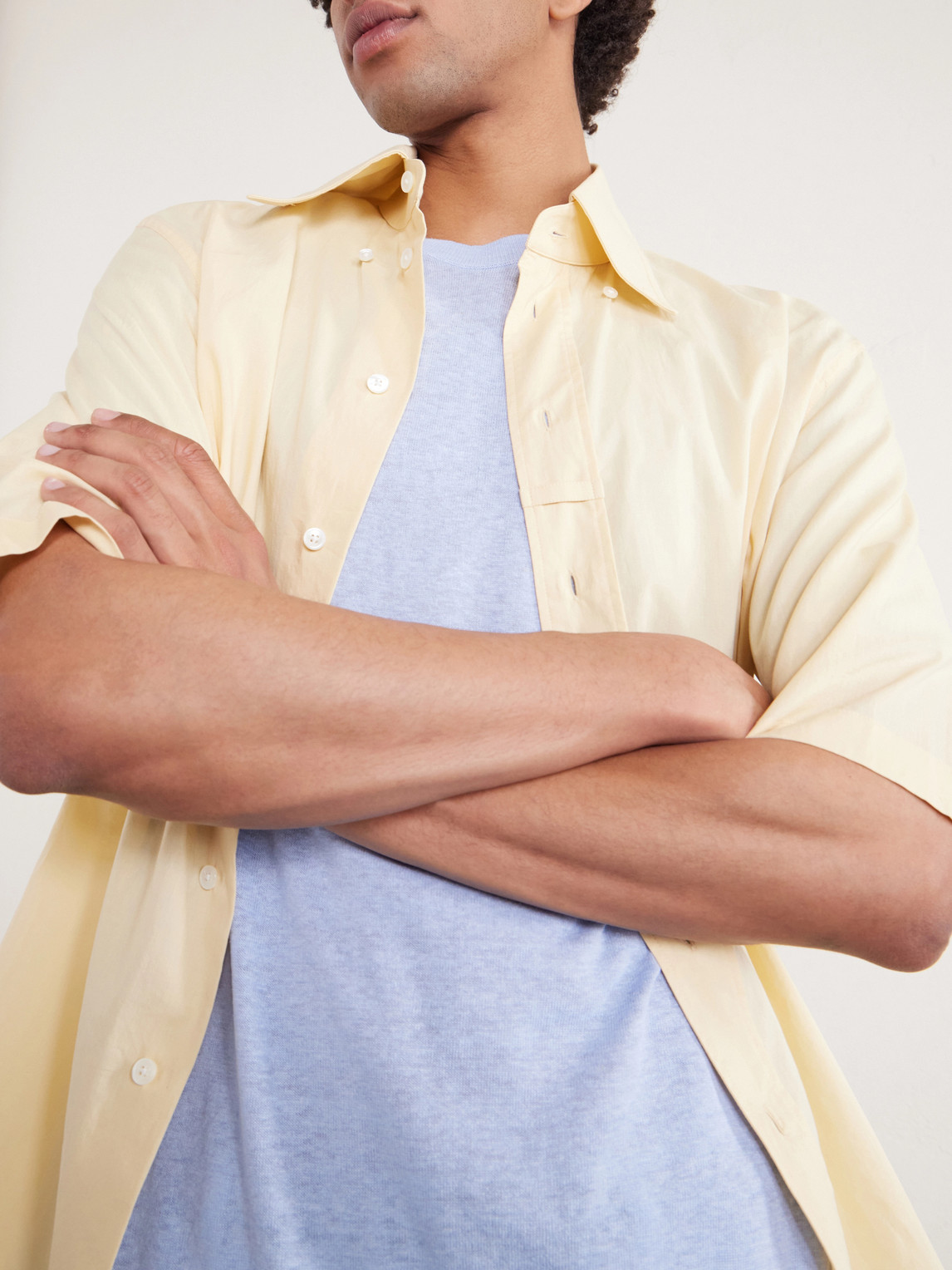 And Linen-Blend T-Shirt