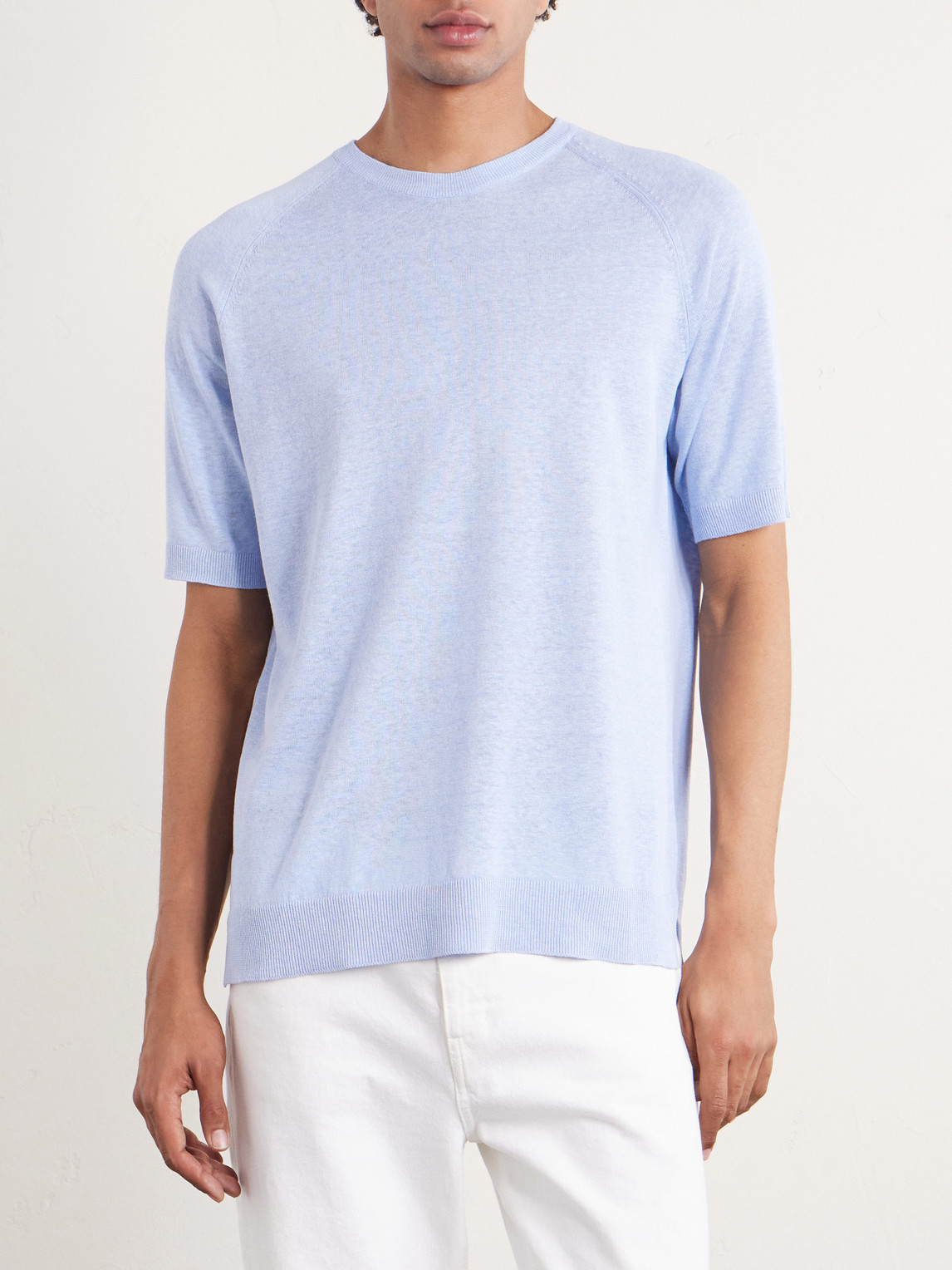 And Linen-Blend T-Shirt