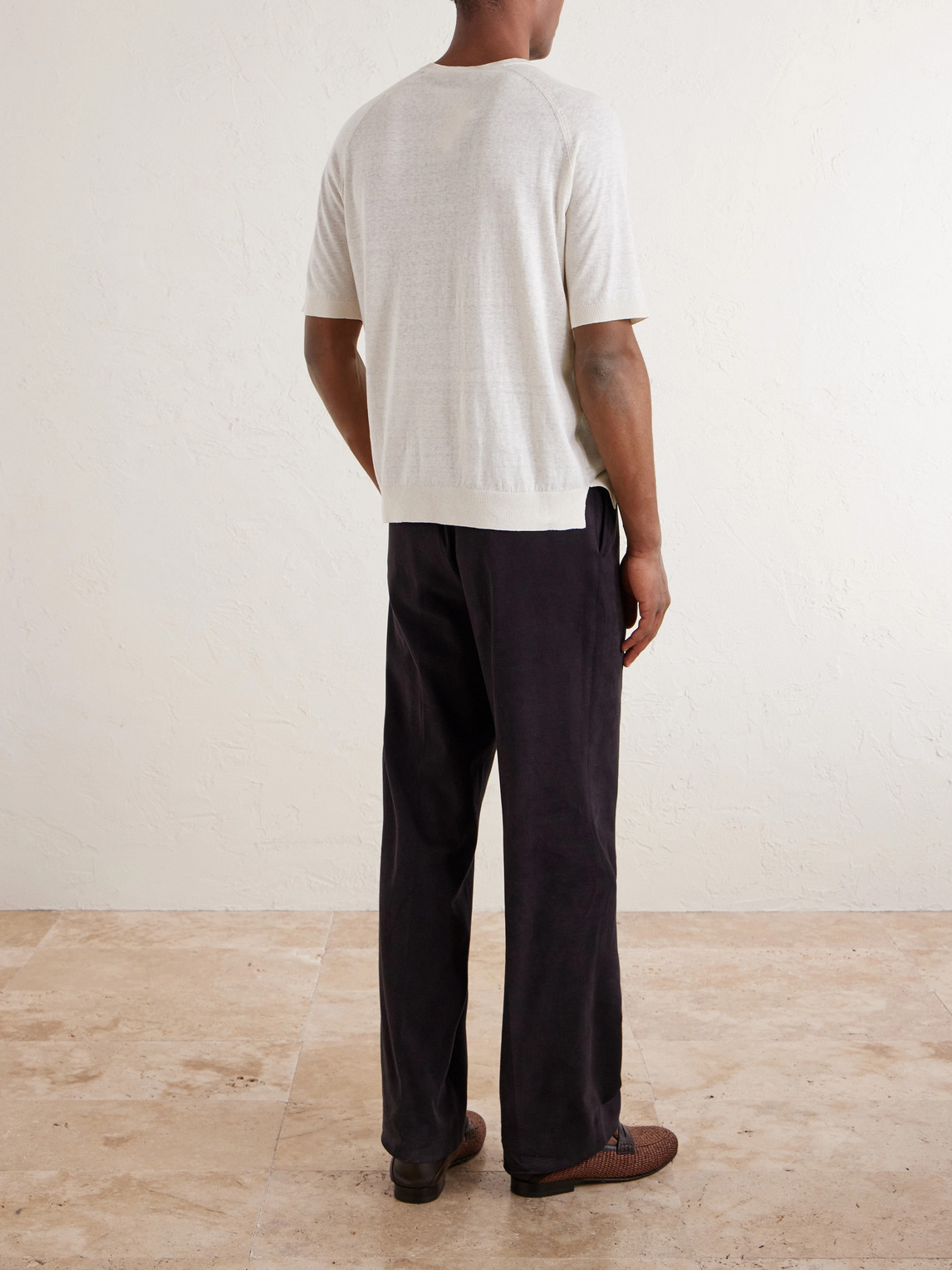 And Linen-Blend T-Shirt