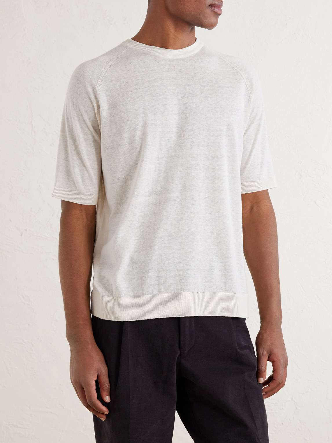 And Linen-Blend T-Shirt