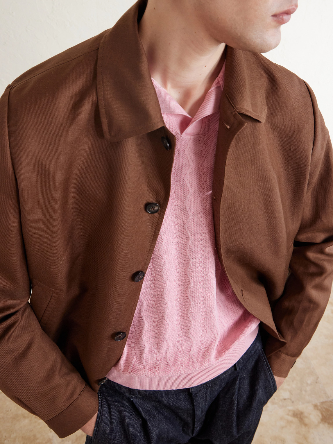 And Cotton-Blend Polo Shirt