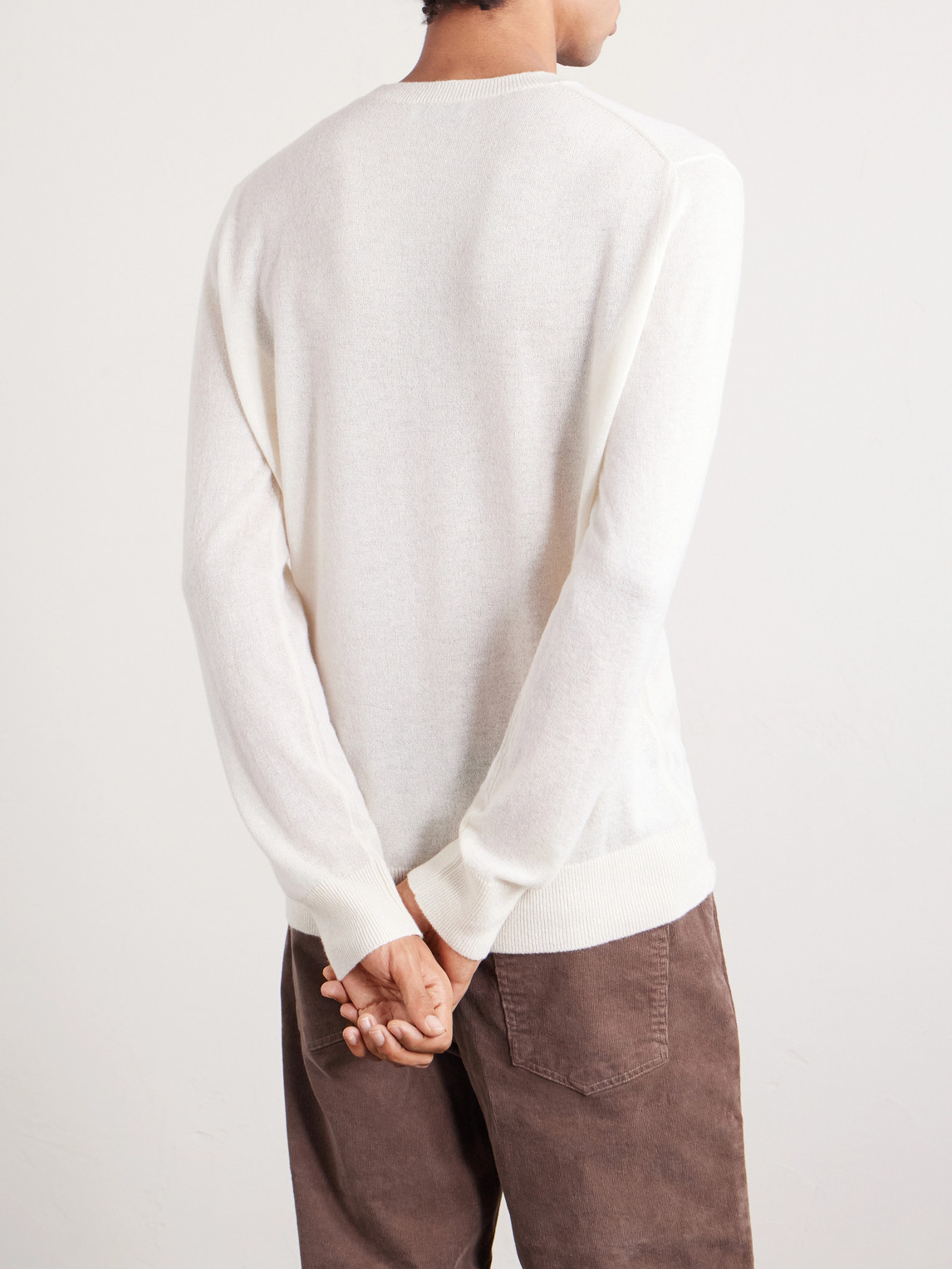  Piacenza 1733 - Mulberry Silk And Cashmere-blend Sweater - Men - Neutrals - It 46 