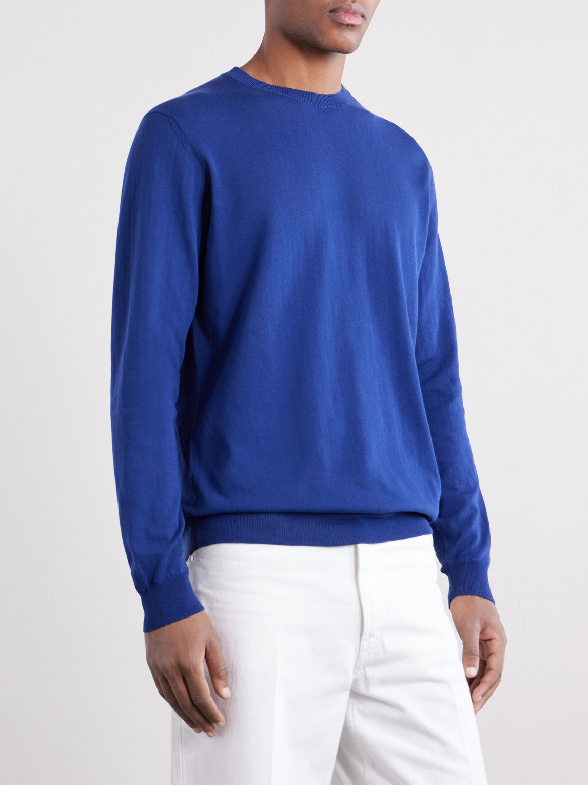  Piacenza 1733 - Cotton Sweater - Men - Blue - It 48 