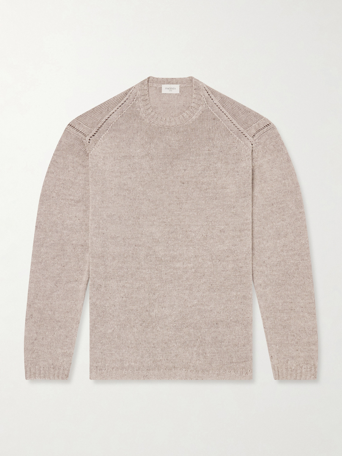 Piacenza 1733 Cotton And Linen-blend Sweater In Neutral