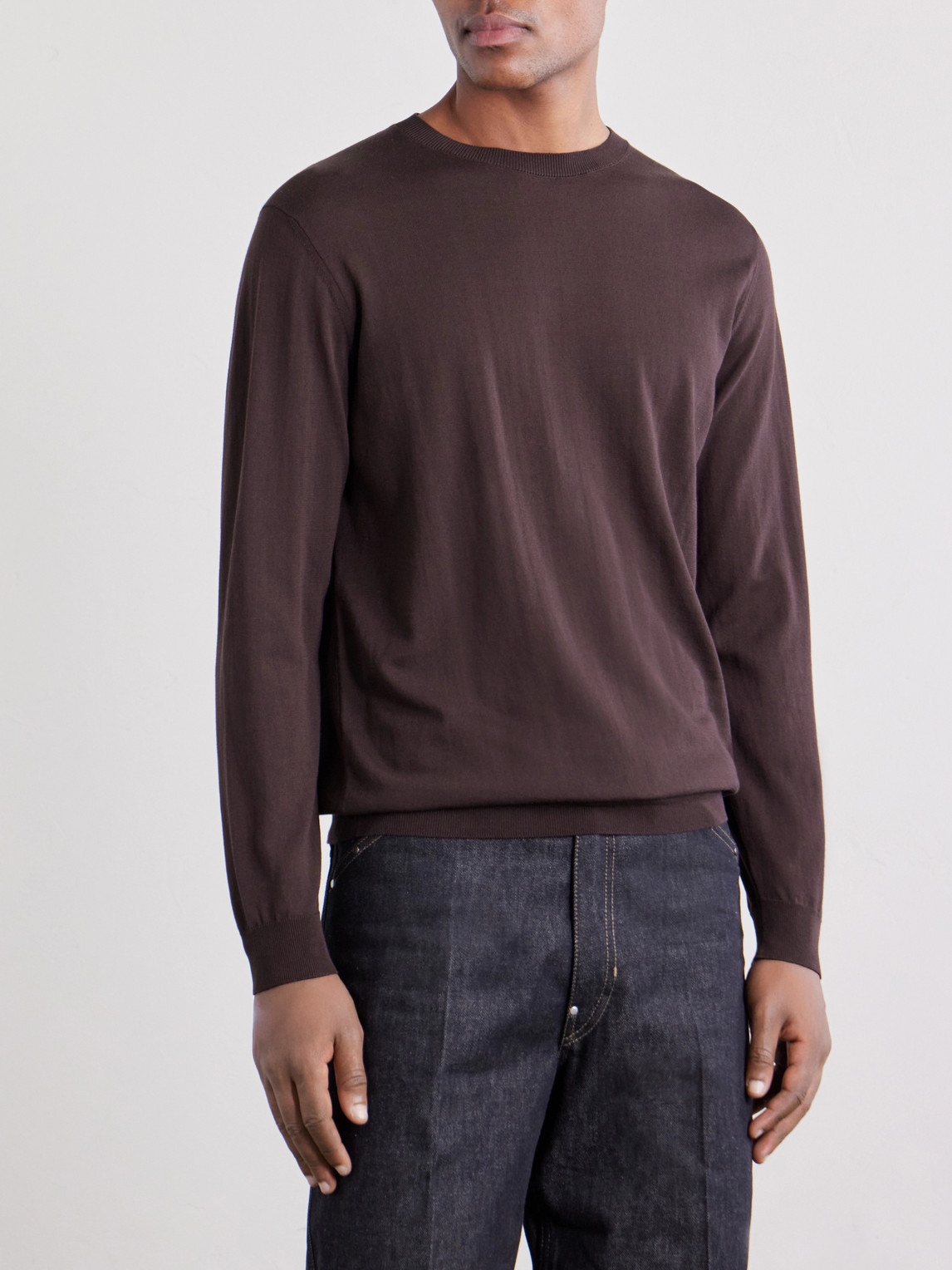  Piacenza 1733 - Cotton Sweater - Men - Brown - It 46 