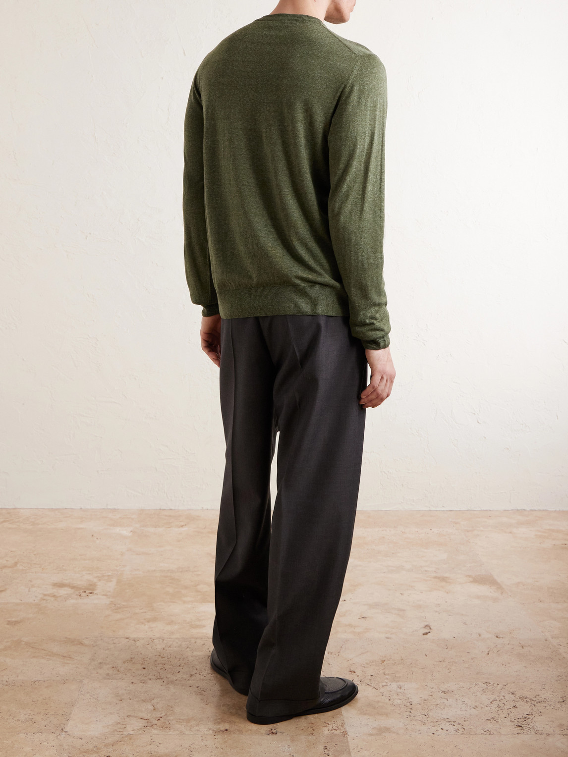 And Linen-Blend Sweater