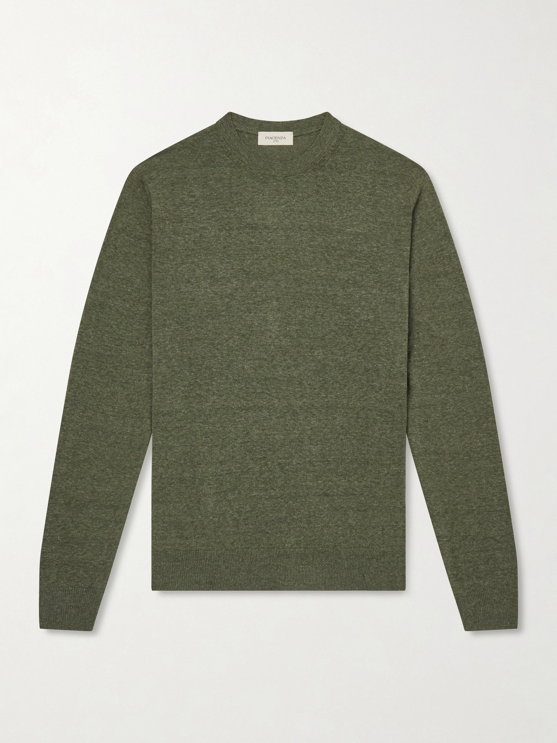 Piacenza 1733 Silk And Linen-blend Sweater In Green