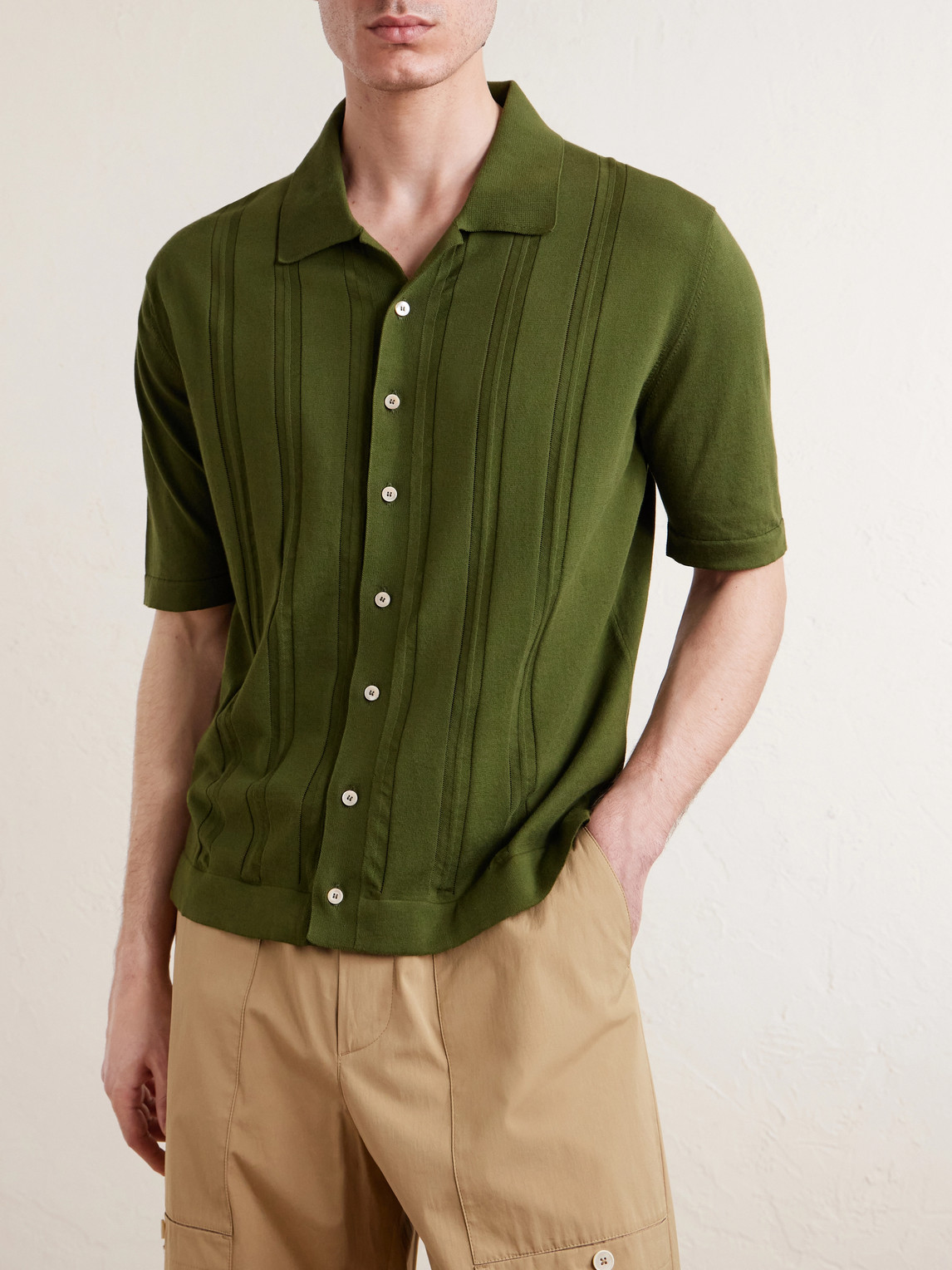 Knitted Cotton Shirt