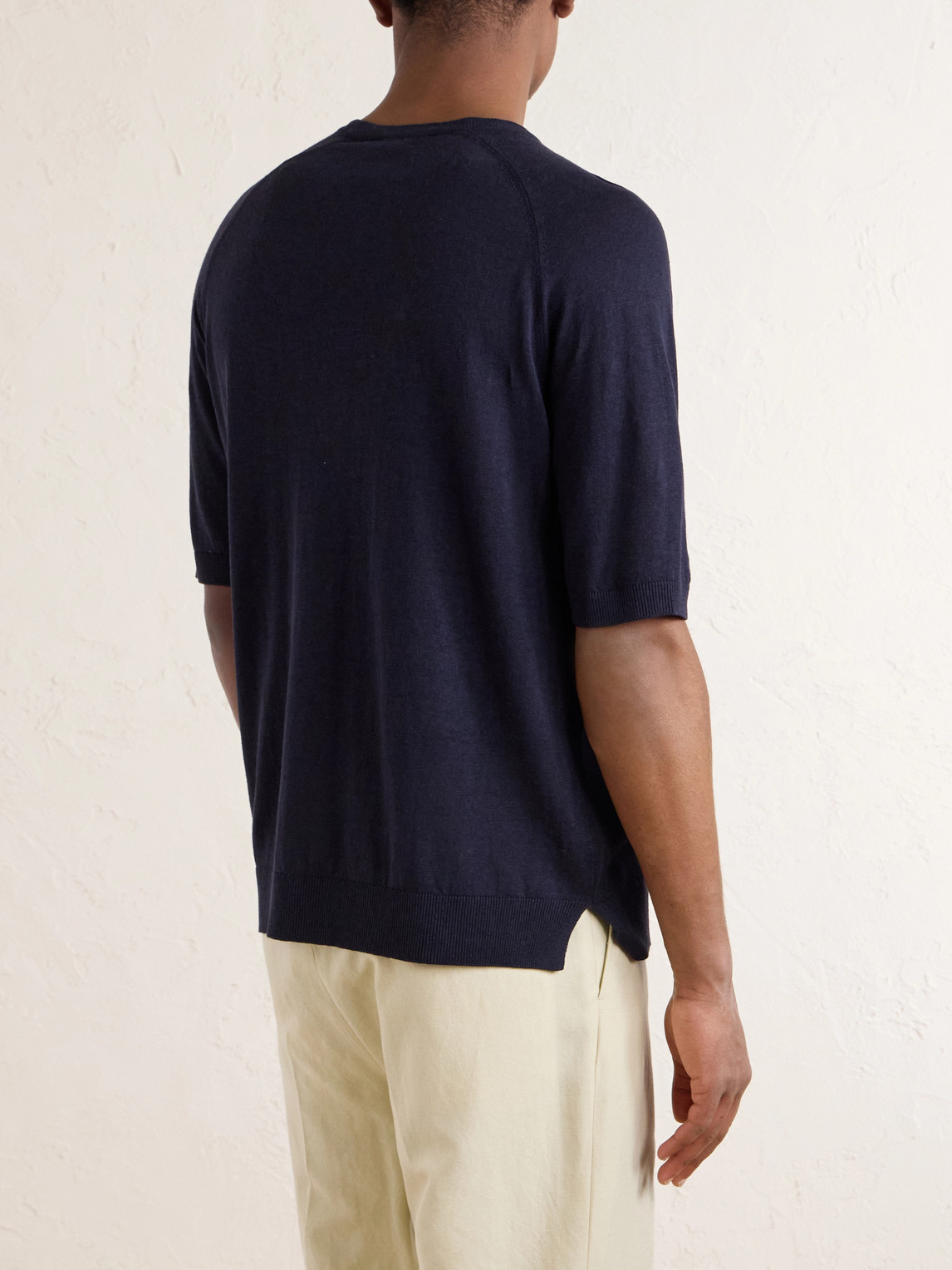 And Linen-Blend T-Shirt