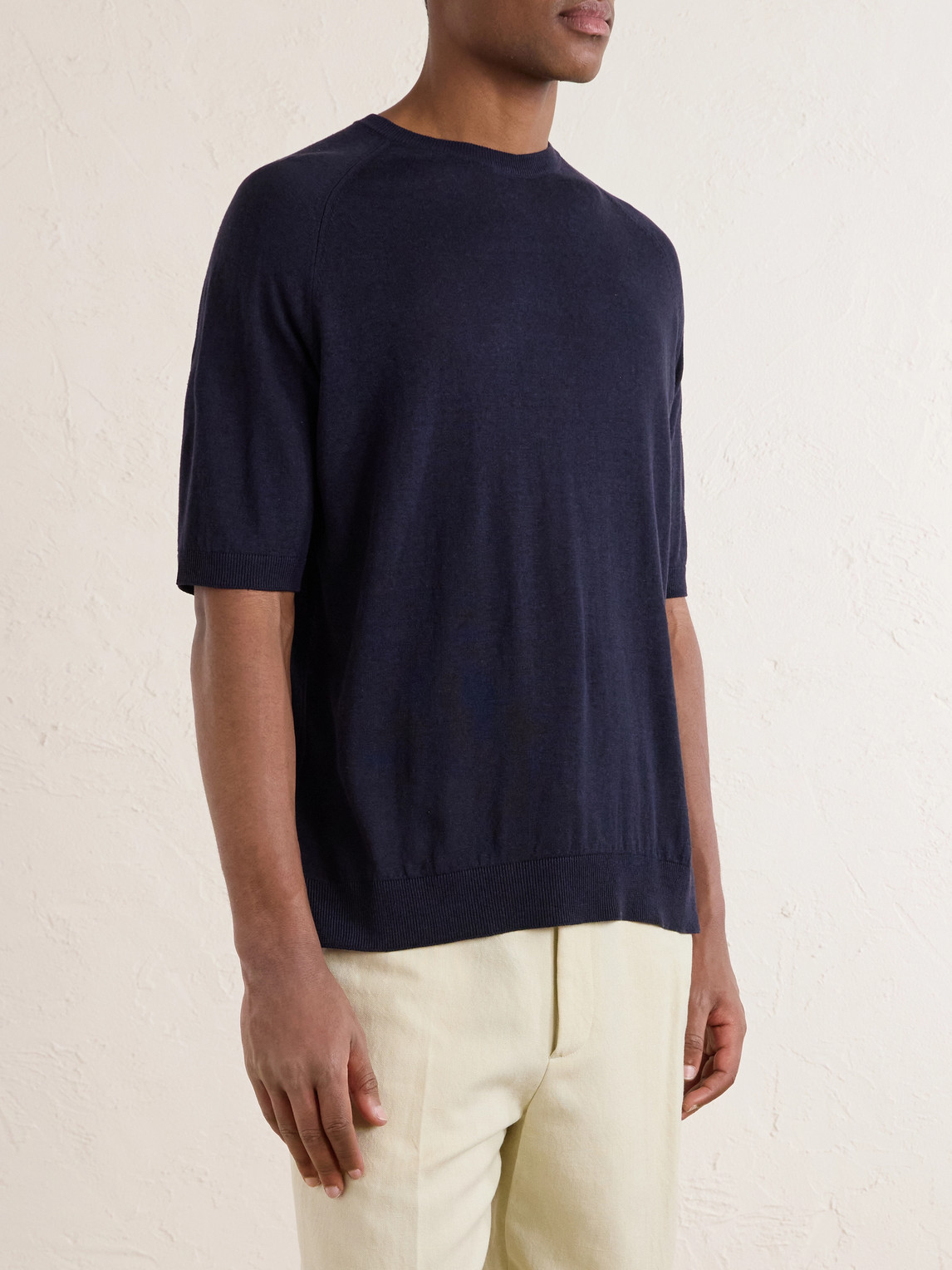 And Linen-Blend T-Shirt