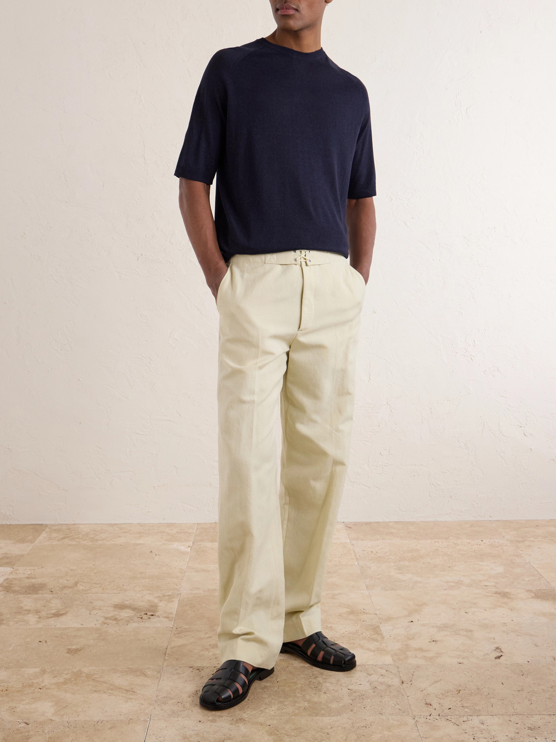 And Linen-Blend T-Shirt
