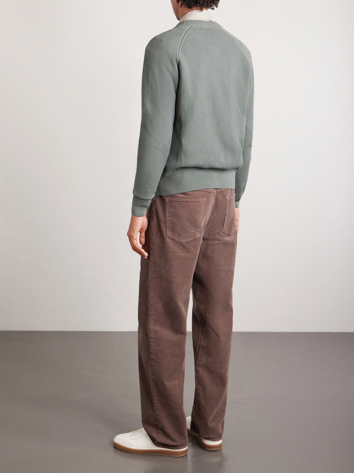 Slim-Fit Honeycomb-Knit Cotton Bomber Jacket