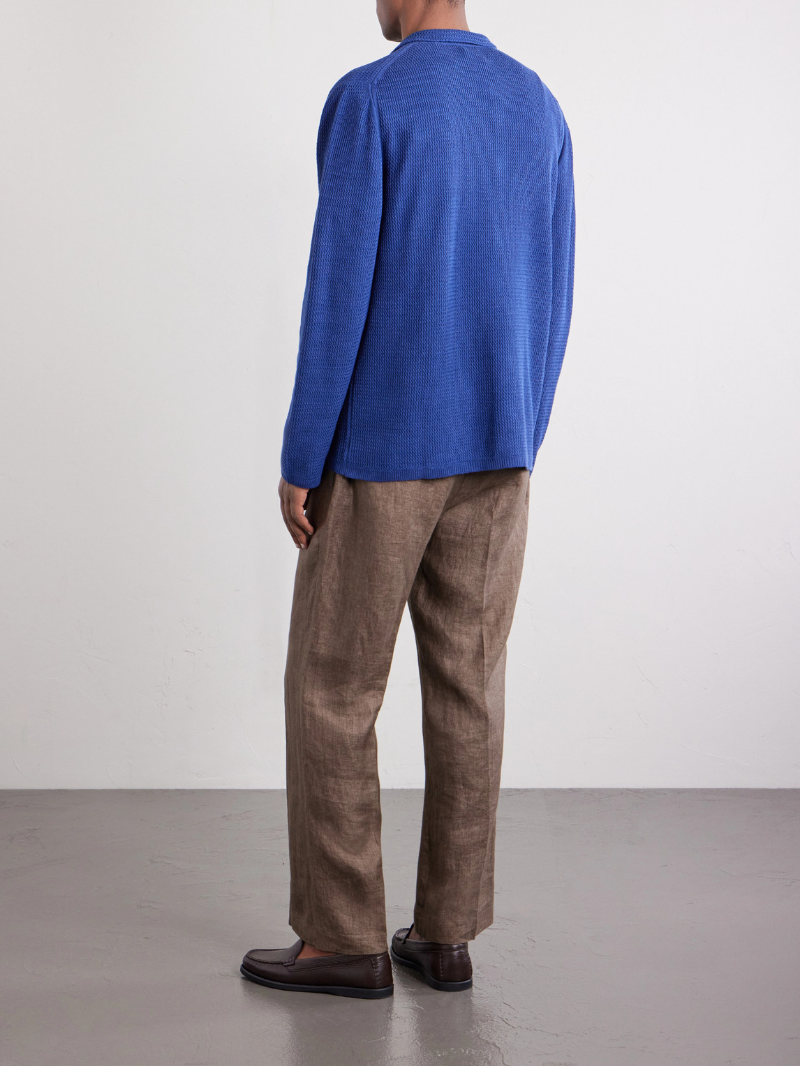  Piacenza 1733 - Silk And Linen-blend Chore Jacket - Men - Blue - It 46 