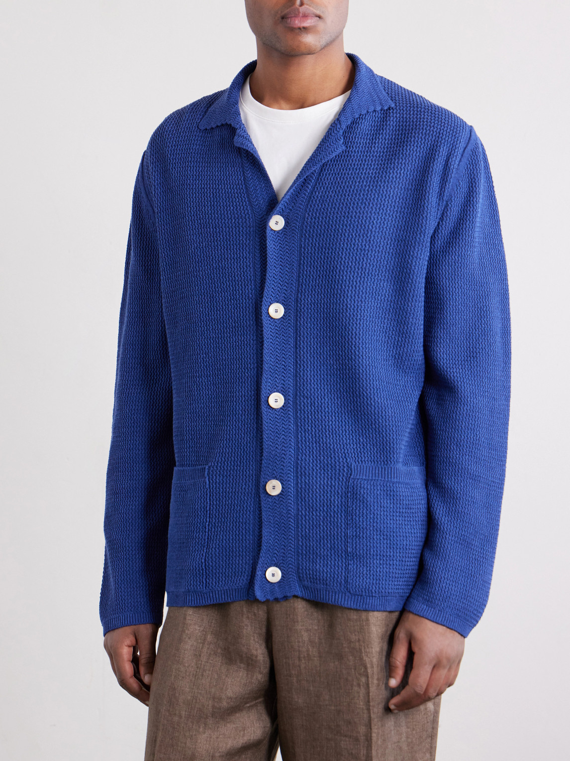  Piacenza 1733 - Silk And Linen-blend Chore Jacket - Men - Blue - It 46 