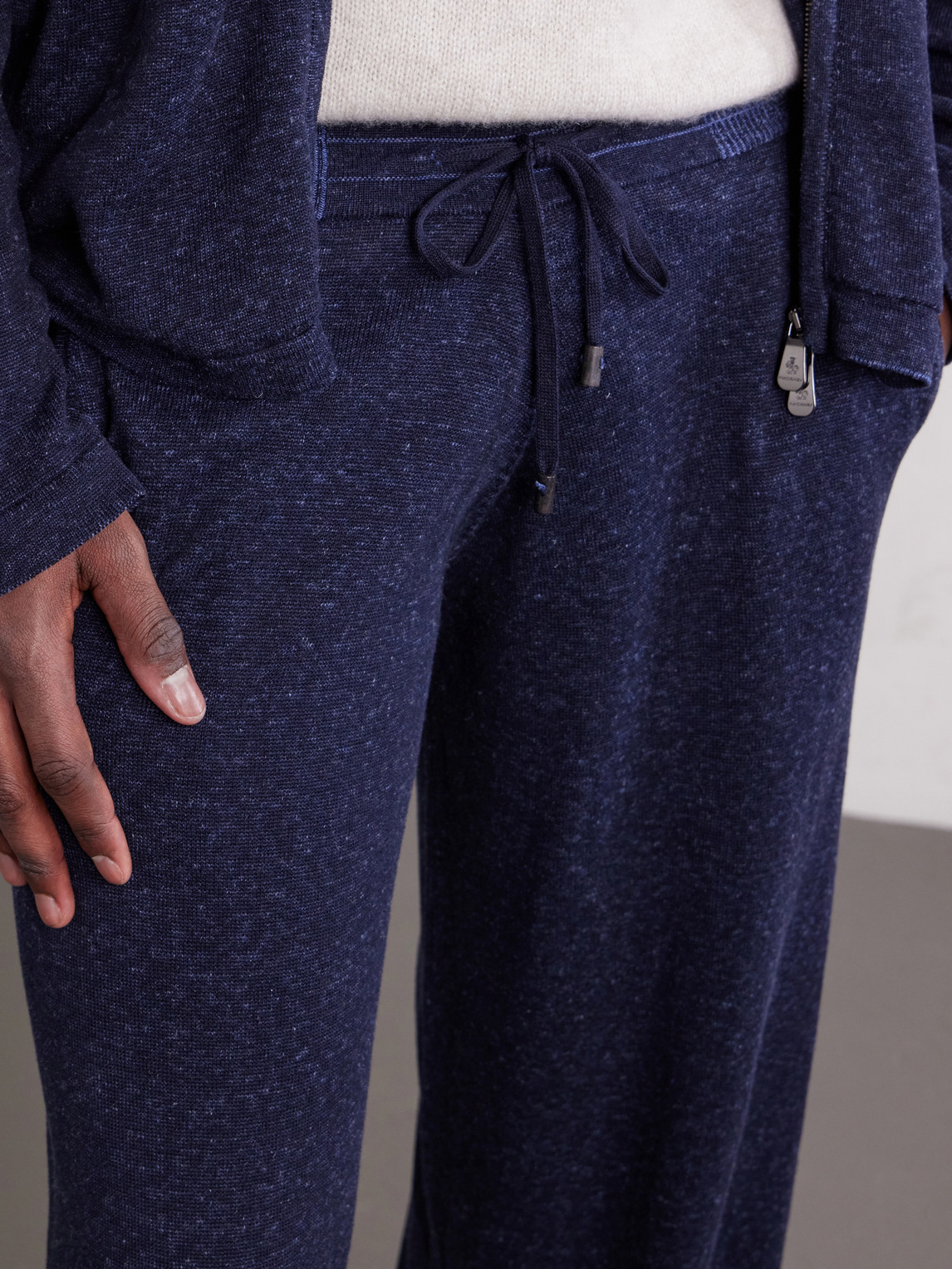 Straight-Leg Silk And Linen-Blend Drawstring Sweatpants