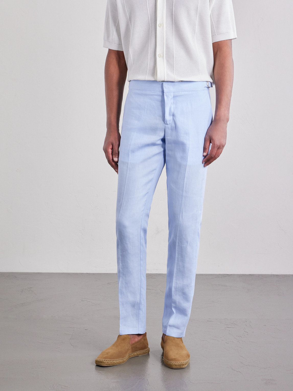 Griffon Straight-Leg Linen Trousers