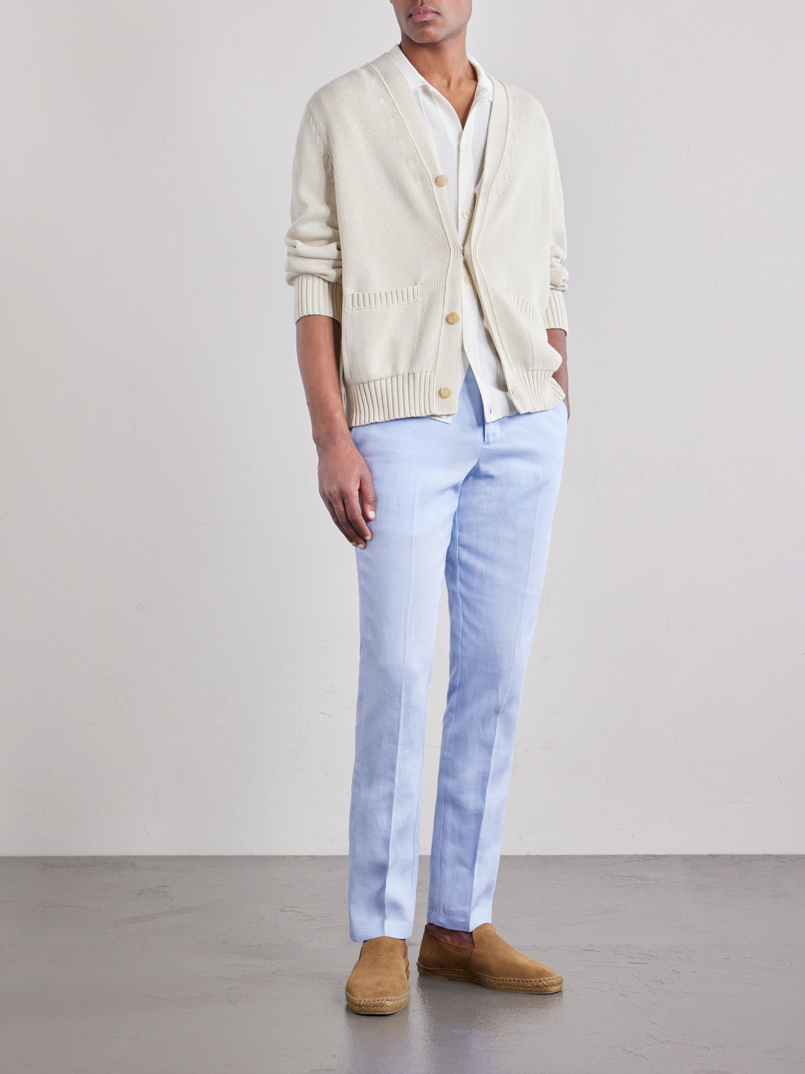 Griffon Straight-Leg Linen Trousers