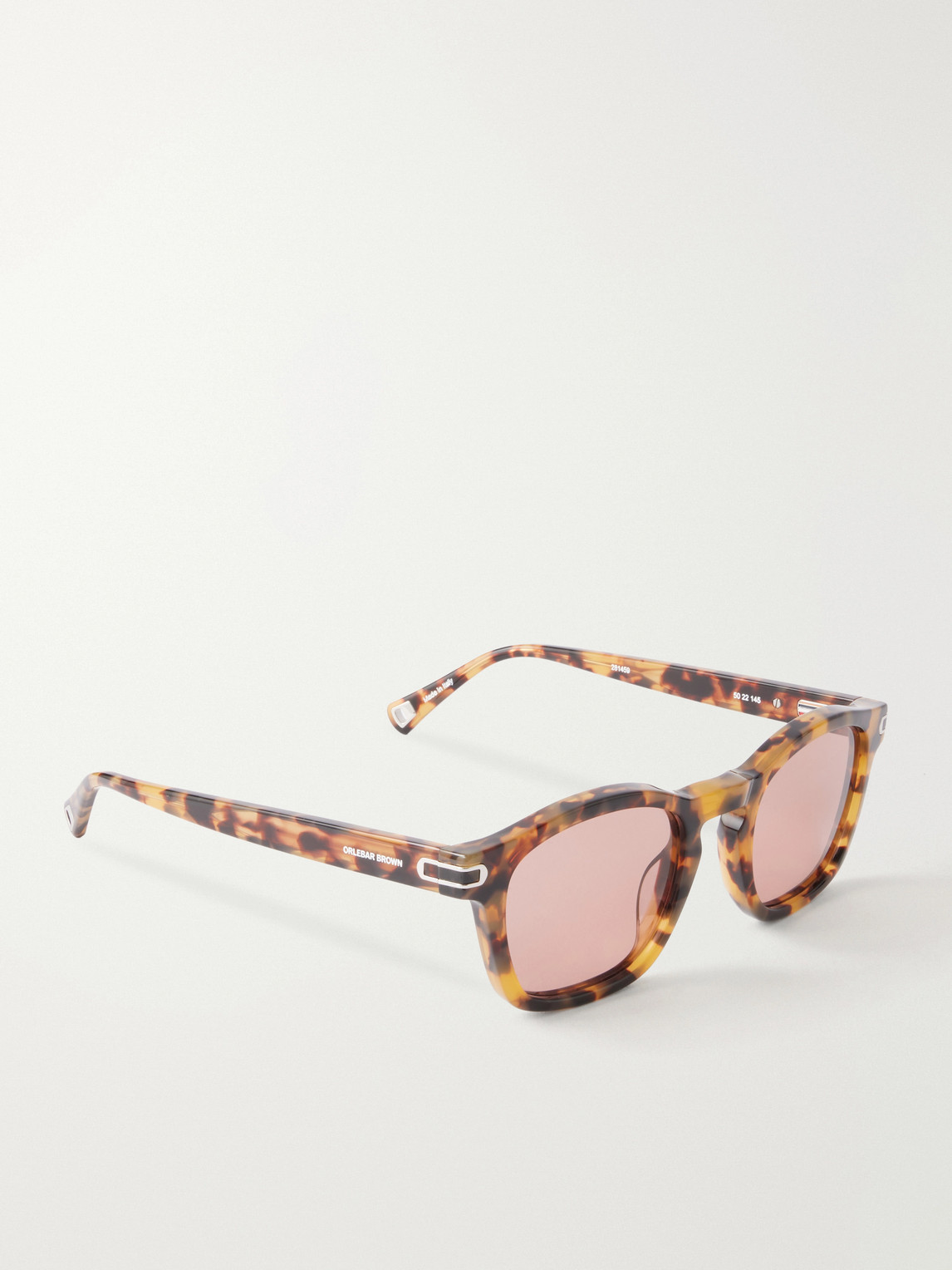  Orlebar Brown - The Davey Square-frame Tortoiseshell Acetate Sunglasses - Men - Tortoiseshell 
