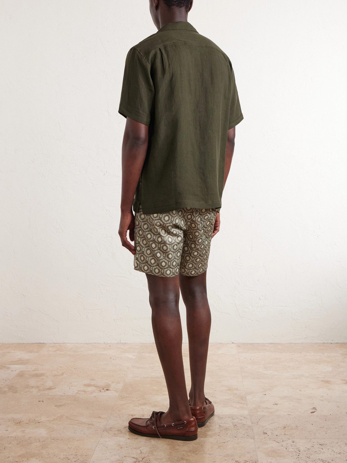Maitan Ii Camp-Collar Linen Shirt
