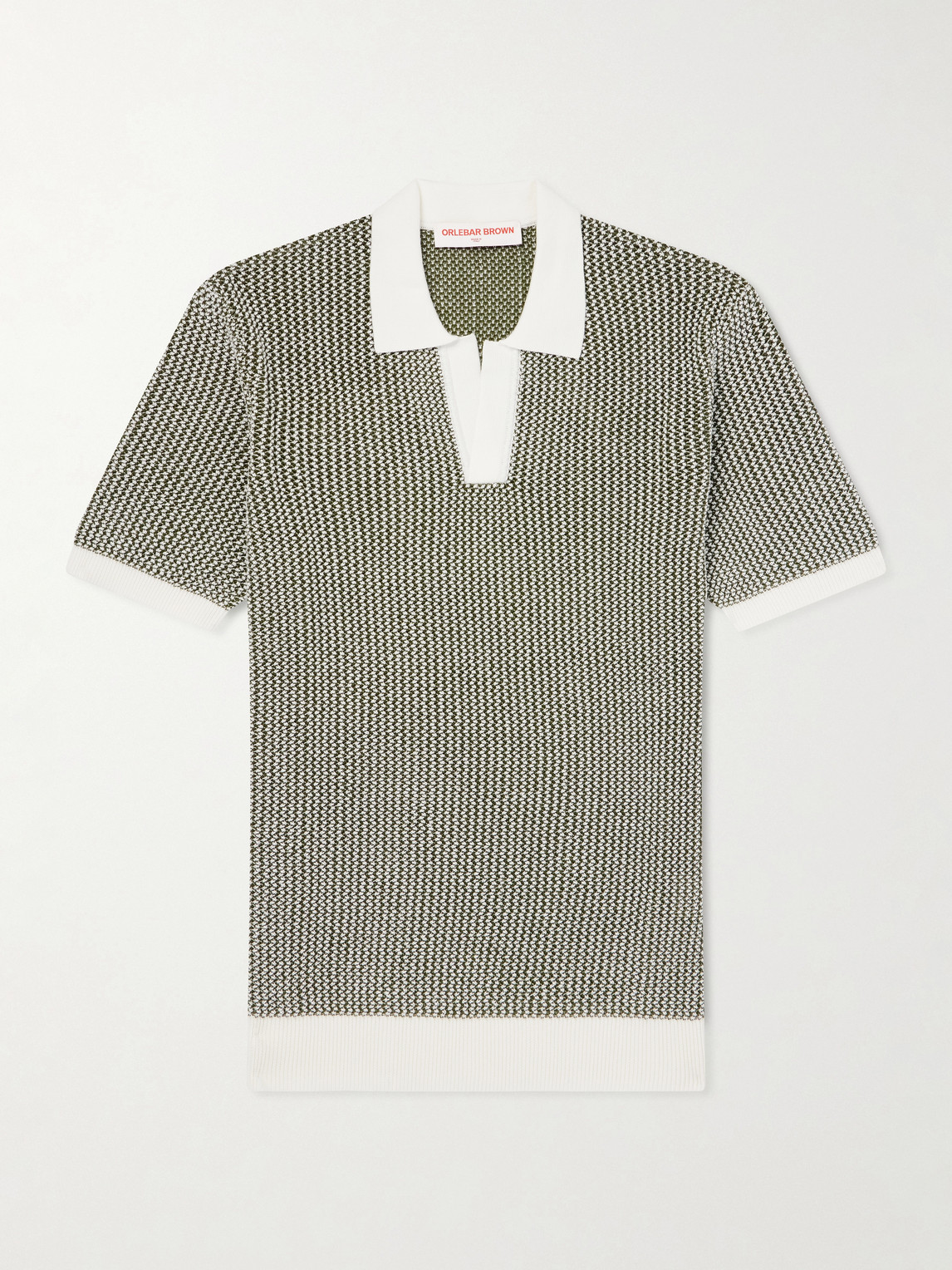 Orlebar Brown Horton Slim-Fit Crocheted Cotton Polo Shirt - Men