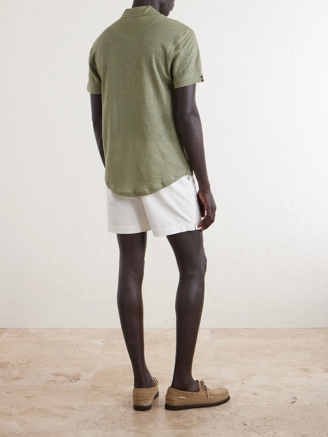 Sebastian Linen-Jersey Polo Shirt