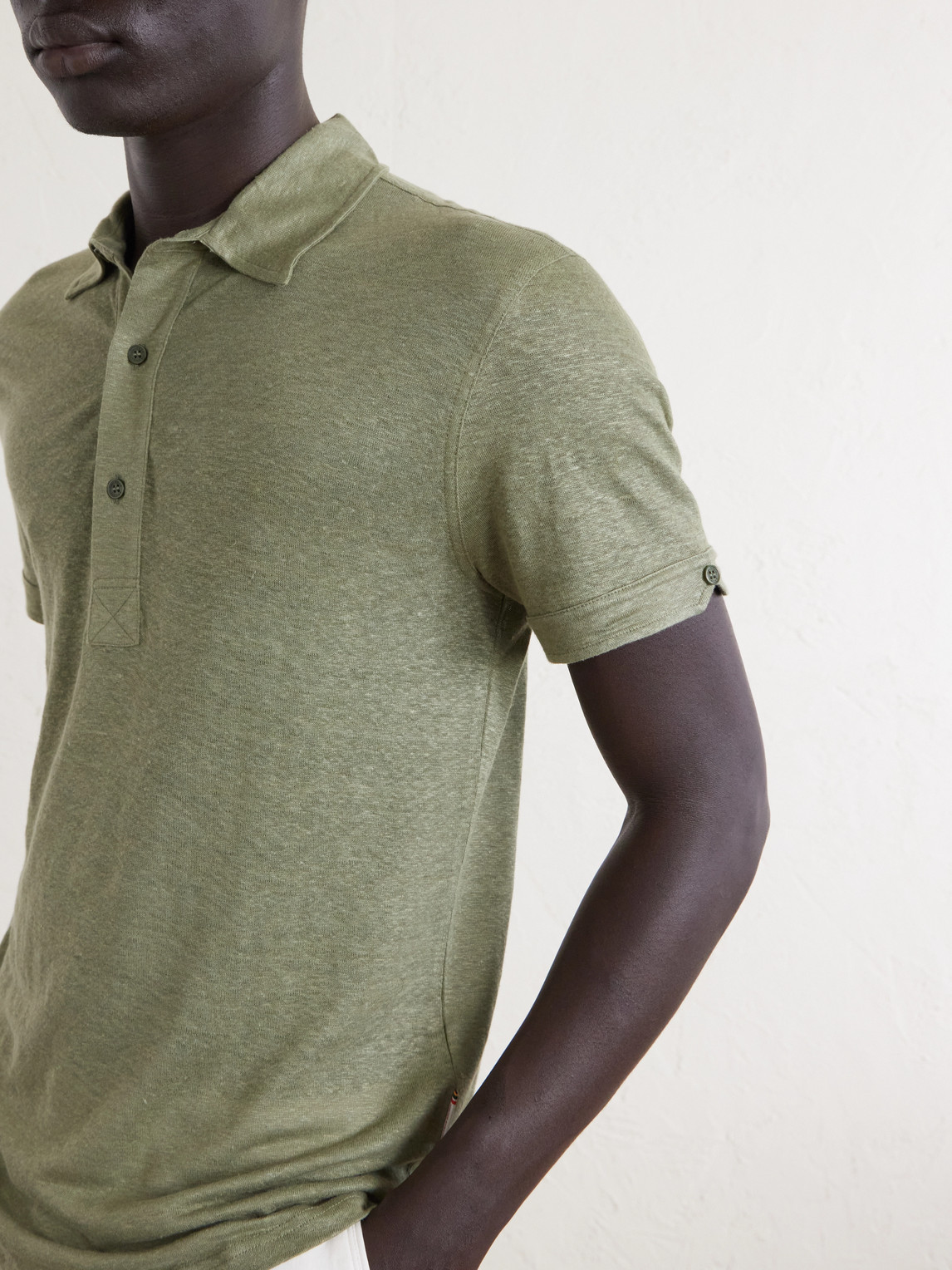 Sebastian Linen-Jersey Polo Shirt