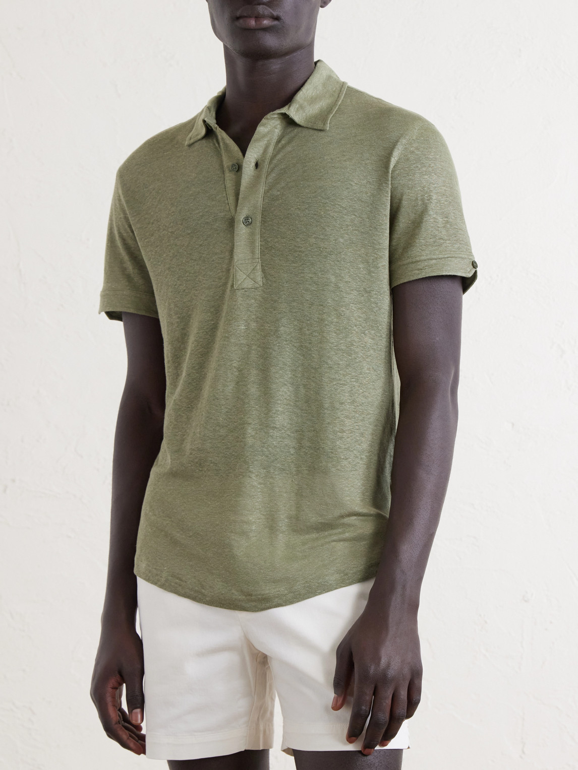 Sebastian Linen-Jersey Polo Shirt