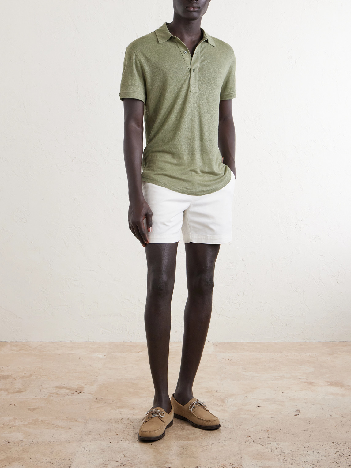 Sebastian Linen-Jersey Polo Shirt